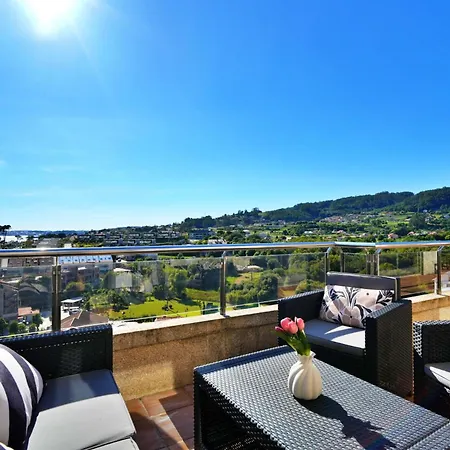 Galihost - Atico Con Piscina Y Vistas En Playa De Areas Sanxenxo